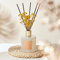 Vista 5 de Cocorrína Difusor de varillas – Difusor perfumado de vainilla cálida con 8 varillas, difusor de varillas de fragancia para el hogar para decoración