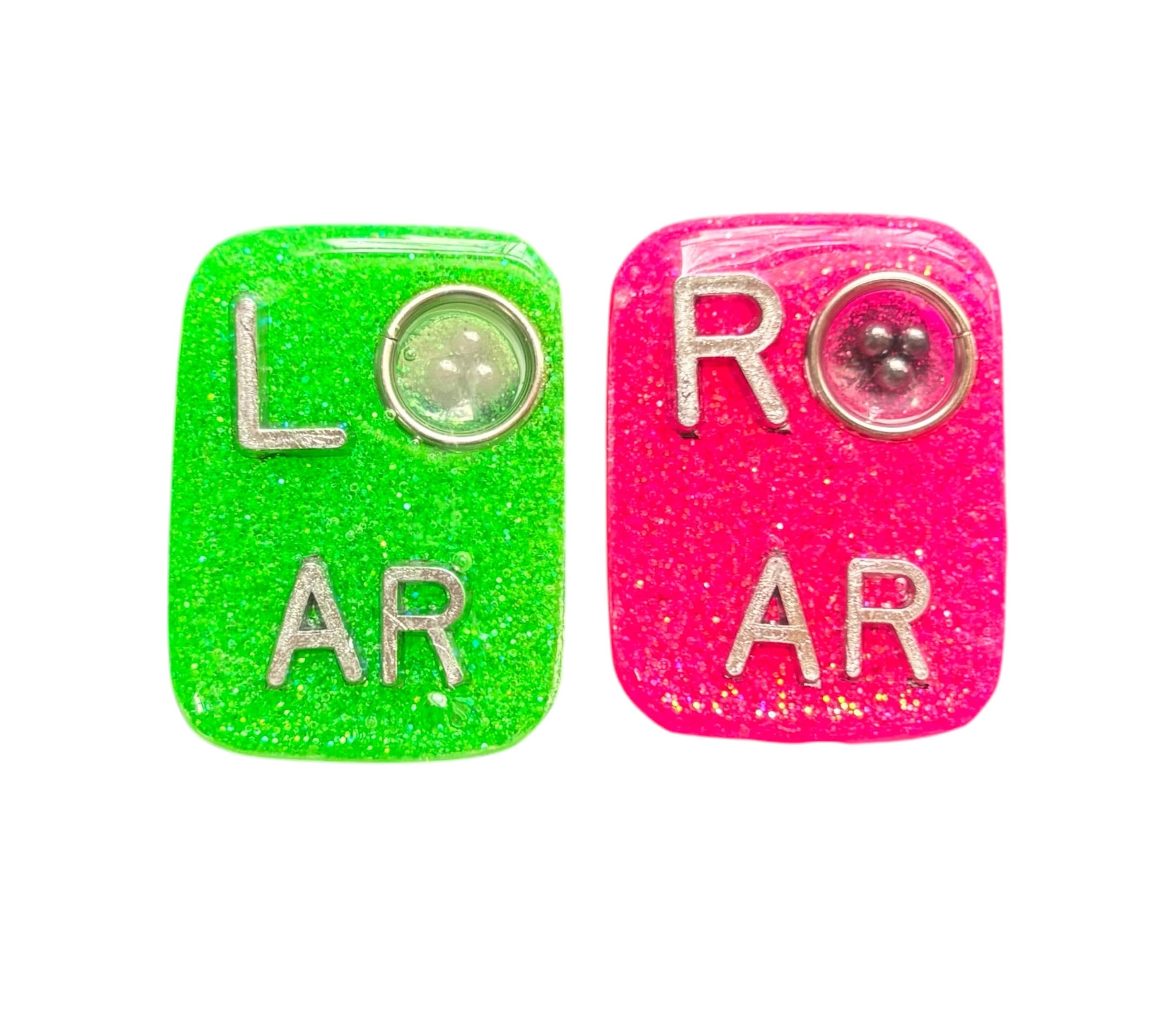 BB Xray Markers, Rectangle, Mitchell Markers, Positioning BB's, Glitter, Initials