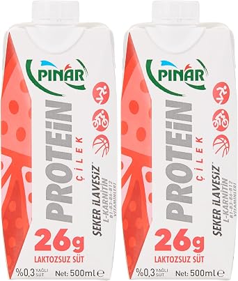 Pınar Süt Protein Çilekli 500 ml 2li Paket