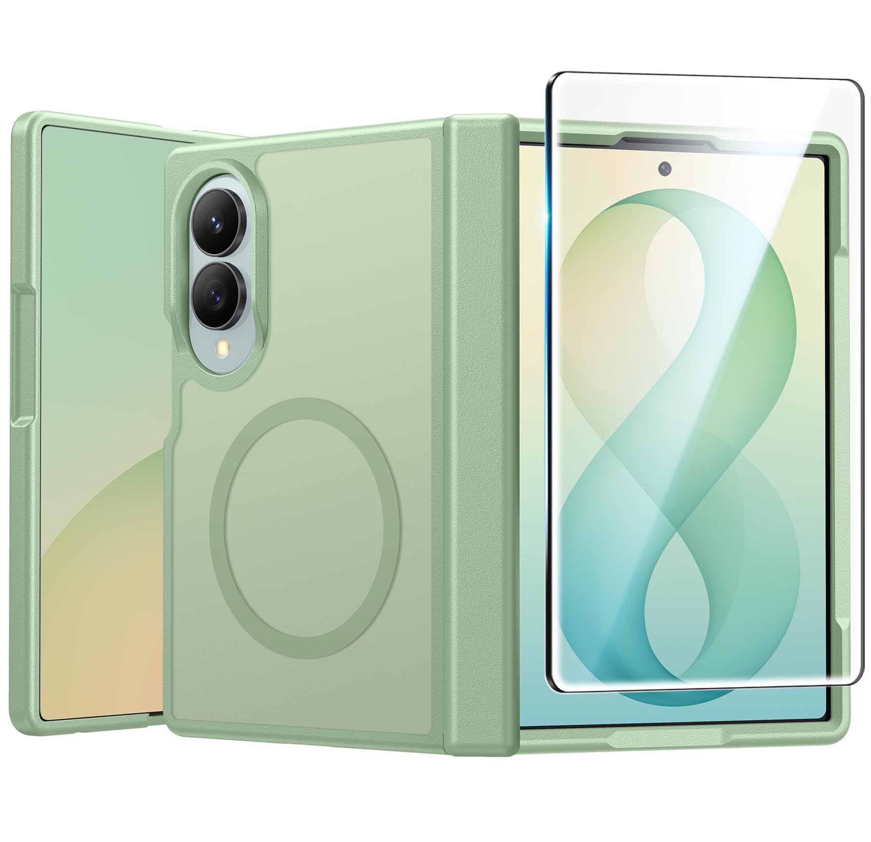 FNTCASE for Galaxy Z Fold 8 Case: Compatible with MagSafe Hinge Protection