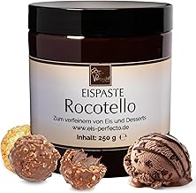 Rocotello Ice Paste │ with Authentic Hazelnut Pieces │ Mega Taste │ Your Ice Cream, Desserts, Drinks and More with an Extra Serving of Flavour │ Content 250 g