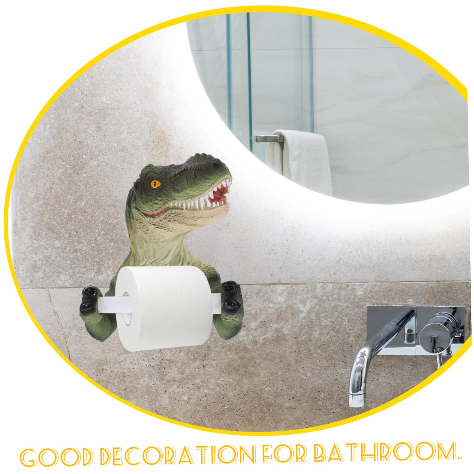 Portarrollos Higiénico Diseño Divertido Adhesivo Decoración Baño