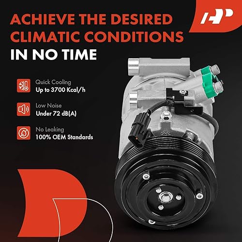 Miniatura 6 de A-Premium Compresor de aire acondicionado con embrague compatible con Hyundai Genesis Coupe 2.0L 2013 2014