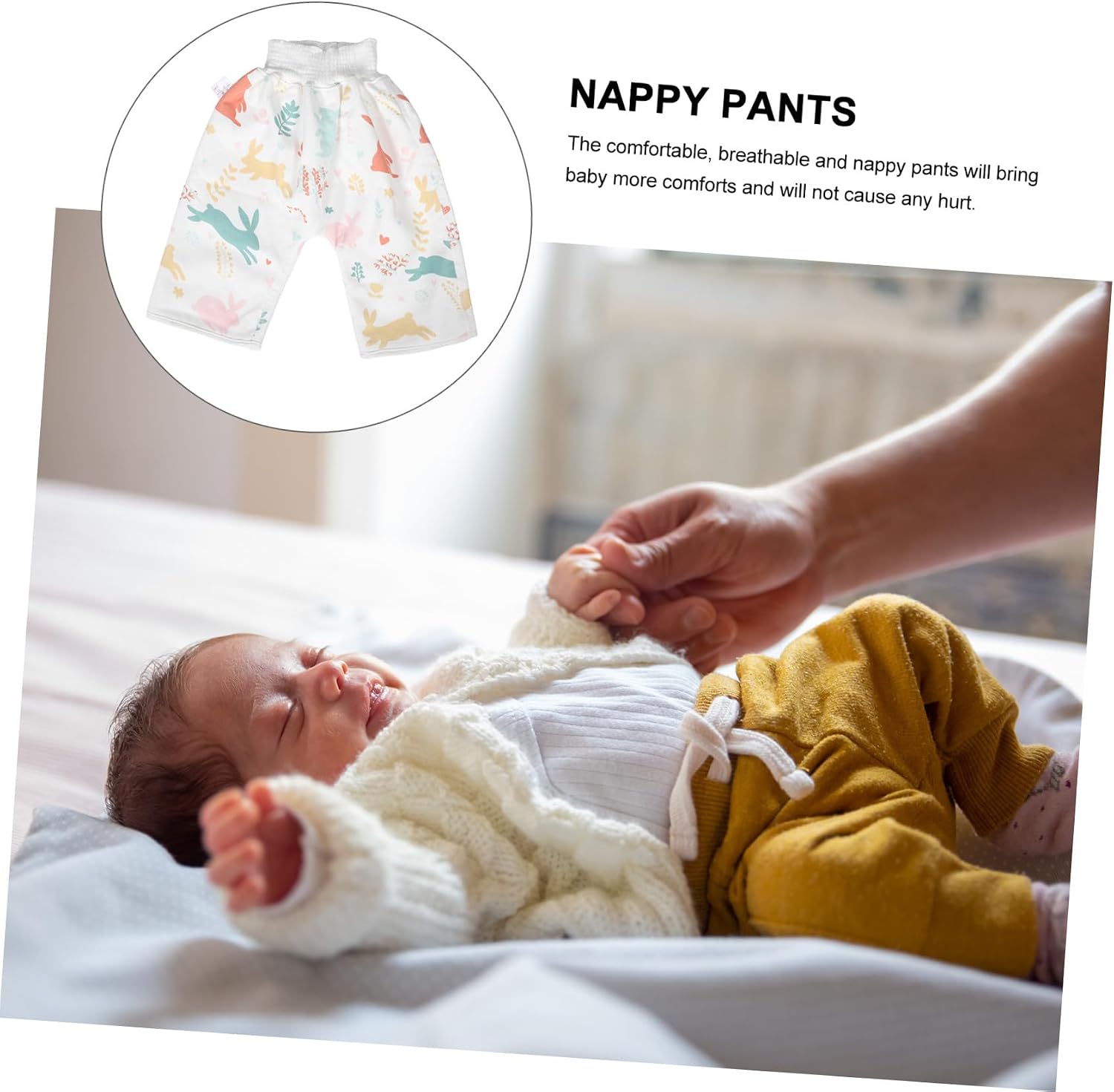 ORFOFE Cartoon Bunny Pattern Nighttime Diaper Leakproof Training Underwear for Boys Girls