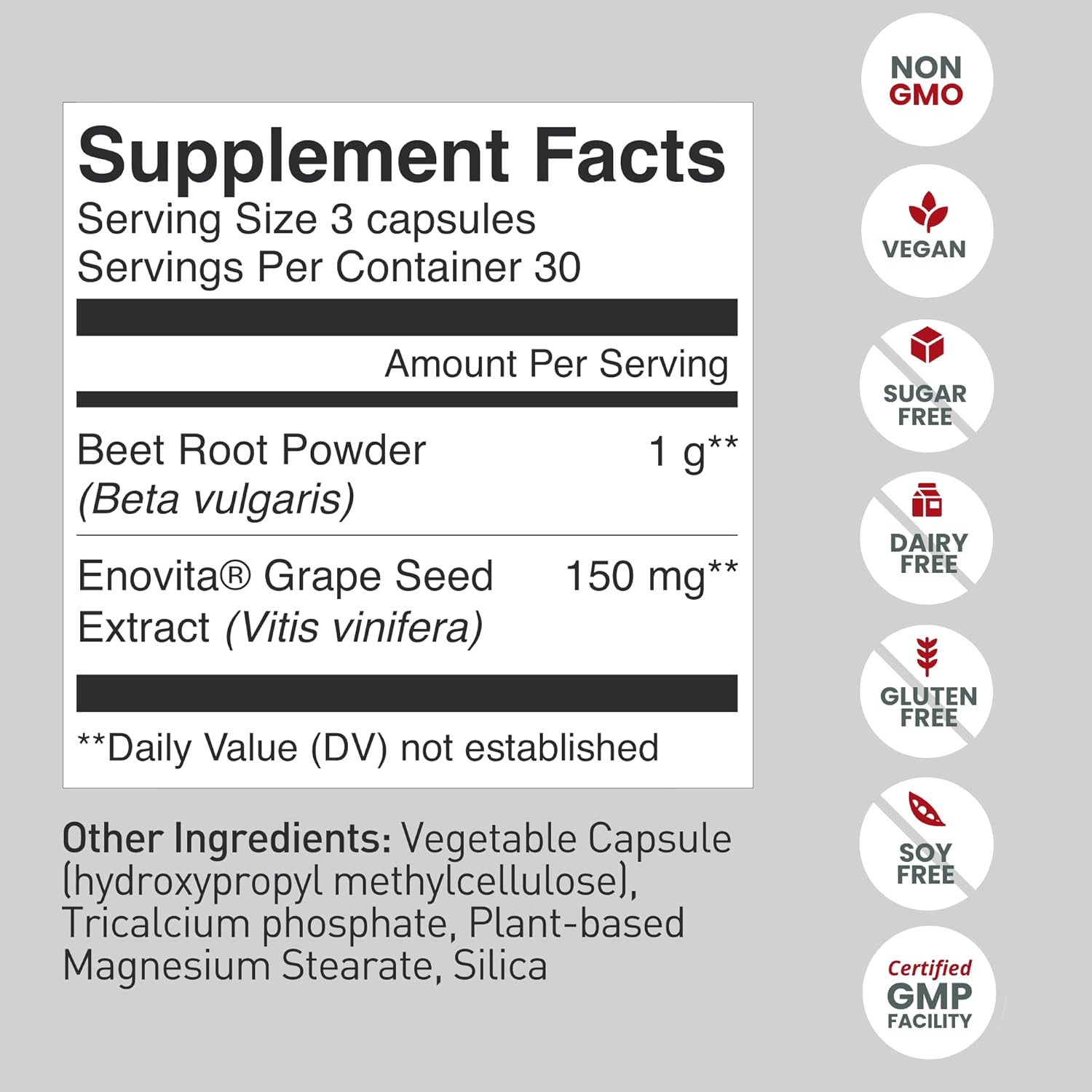 humanN SuperBeets Beet Root Capsules Quick Release 1000mg - Supports Nitric Oxide Production, Blood Pressure – Clinically Studied Antioxidants 90 Count Non-GMO Powder