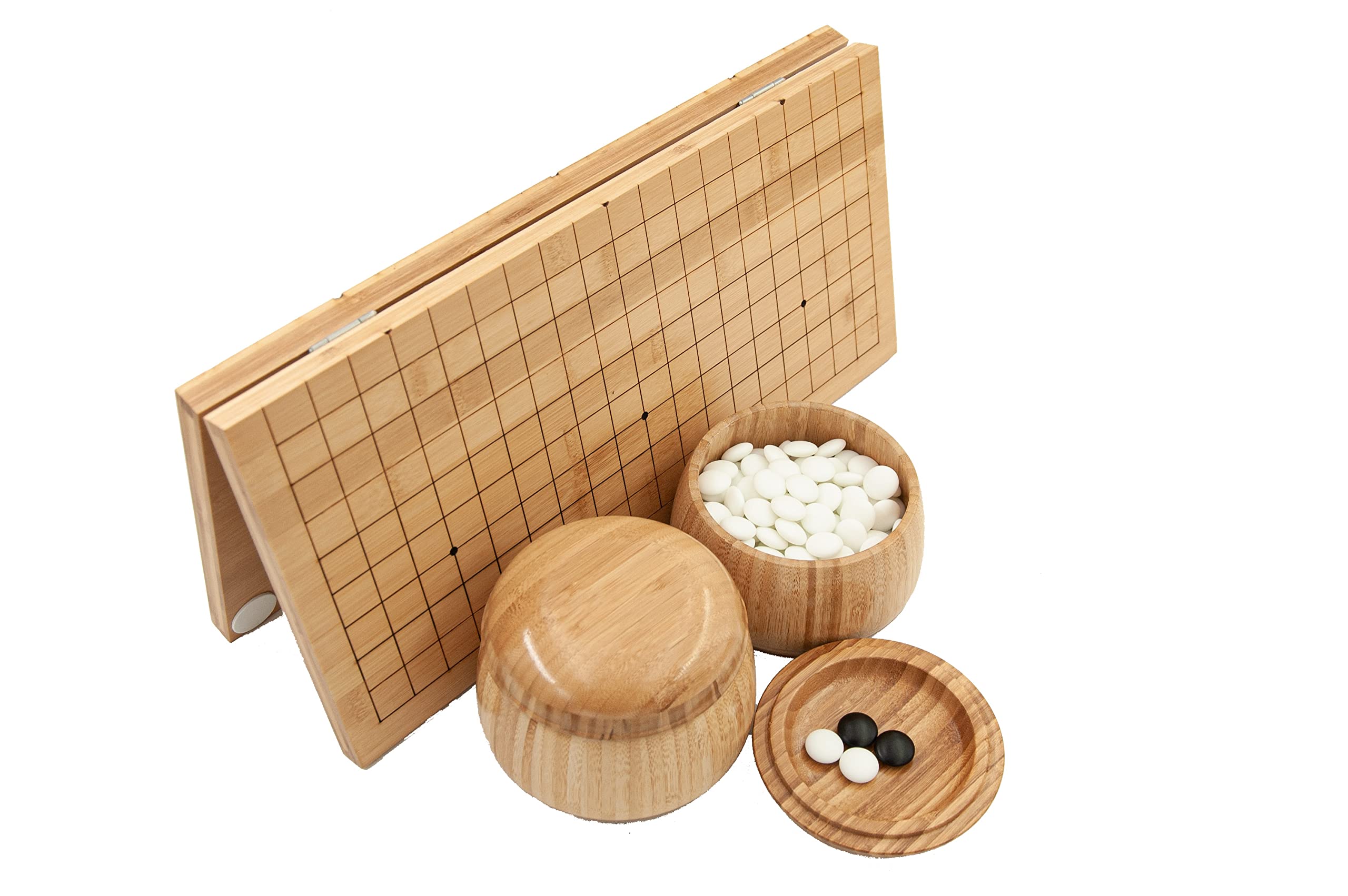 Go-Klappbrett-Set Bambus (mit Yunzi-Steinen)