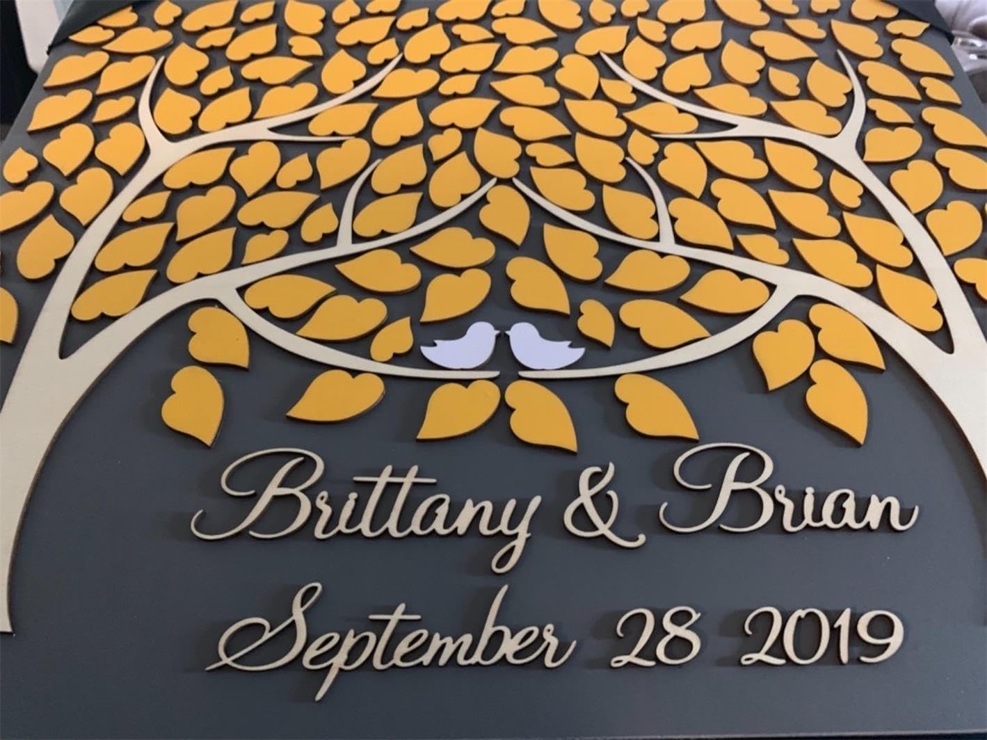 LOVE NILE 3D Wedding Guest Book Alternative Wood Two Families Become One Unique Wedding Tree Guest Book Wood Rustic Sign in Guestbook Alternative