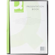 Q-Connect A4 40-Pocket Presentation Display Book - Black