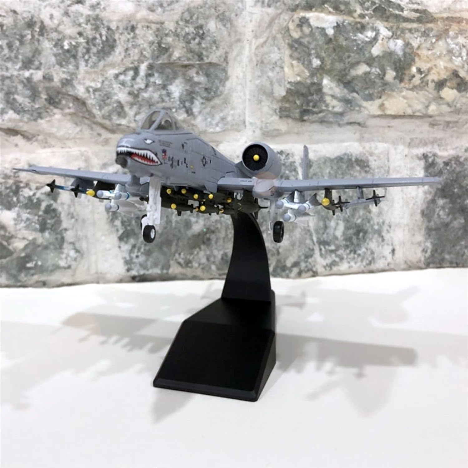 1 100 Scale Die Cast Model Toy for A-10 Thunderbolt Ii Warthog Attack Fighter Metal Military Hobby Playgame Kit