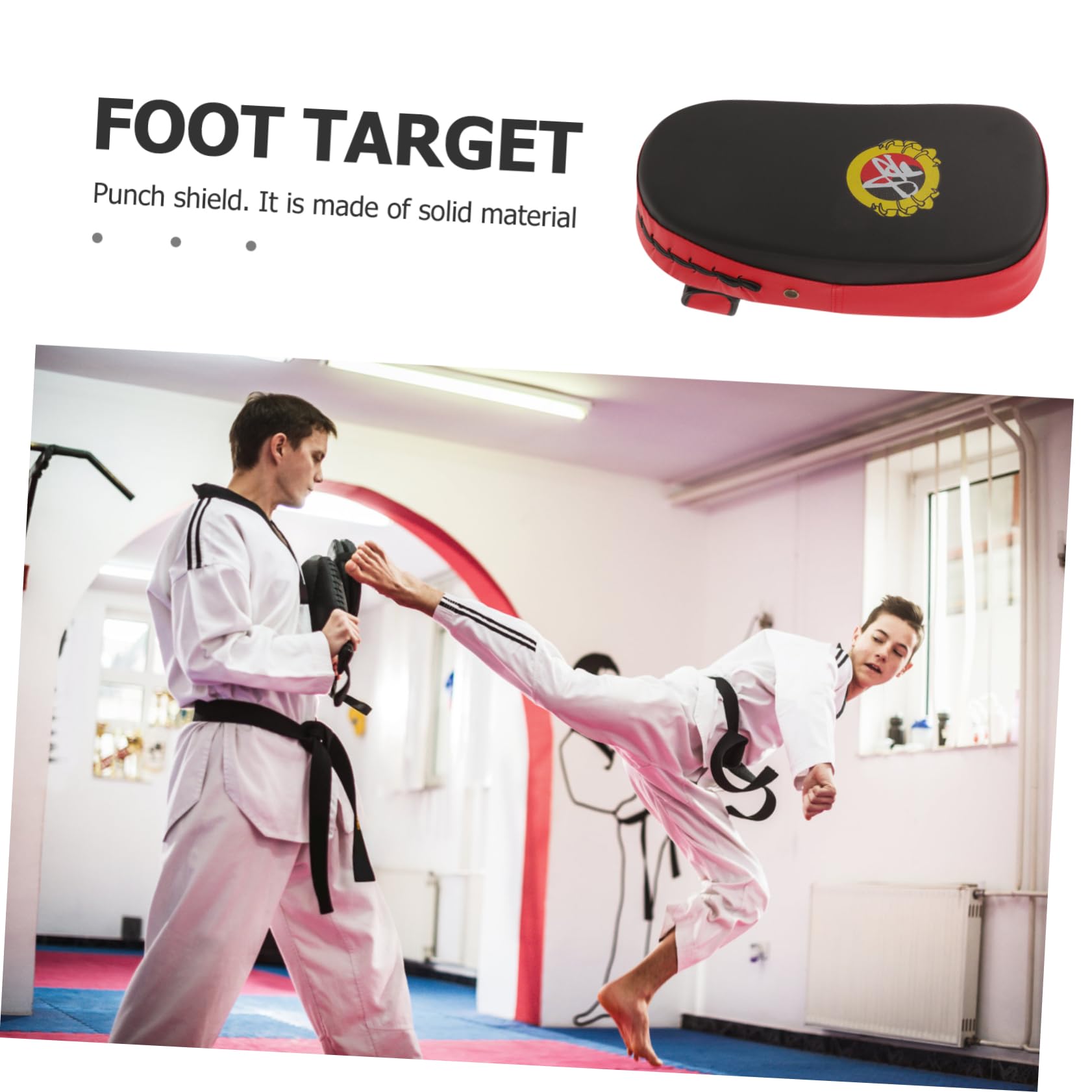BRIGHTFUFU Kickboxing Pad Punching Hand Pad Kicking Strike Shield Pad Boxing Pad Martial Arts Strike Shield