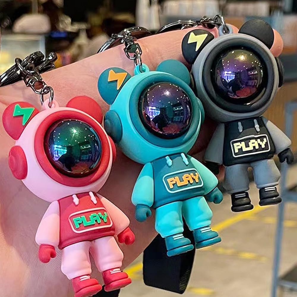Amazon.co.jp: [Crusward] キーホルダー 潮クール 熊 3D