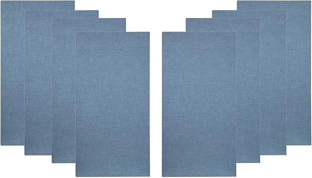 Home Office Residential Acoustic Treatment Room Kit Sound Absorbing Acoustic Panel 8 Pack for 120-200 Sq Ft Light Blue