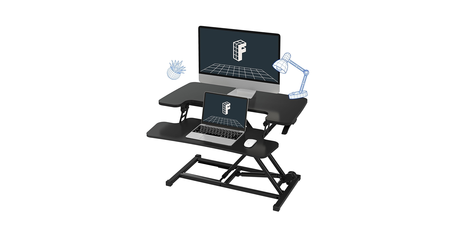 Amazon.com: FLEXISPOT Height Adjustable 32in Standing Desk