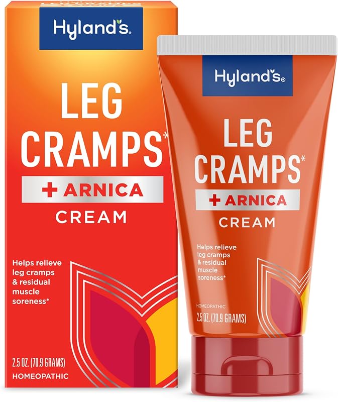 Hyland's Leg Cramps + Arnica, Natural Fast-Acting Pain Relief Cream, 2.5oz | Complete cramp and pain relief