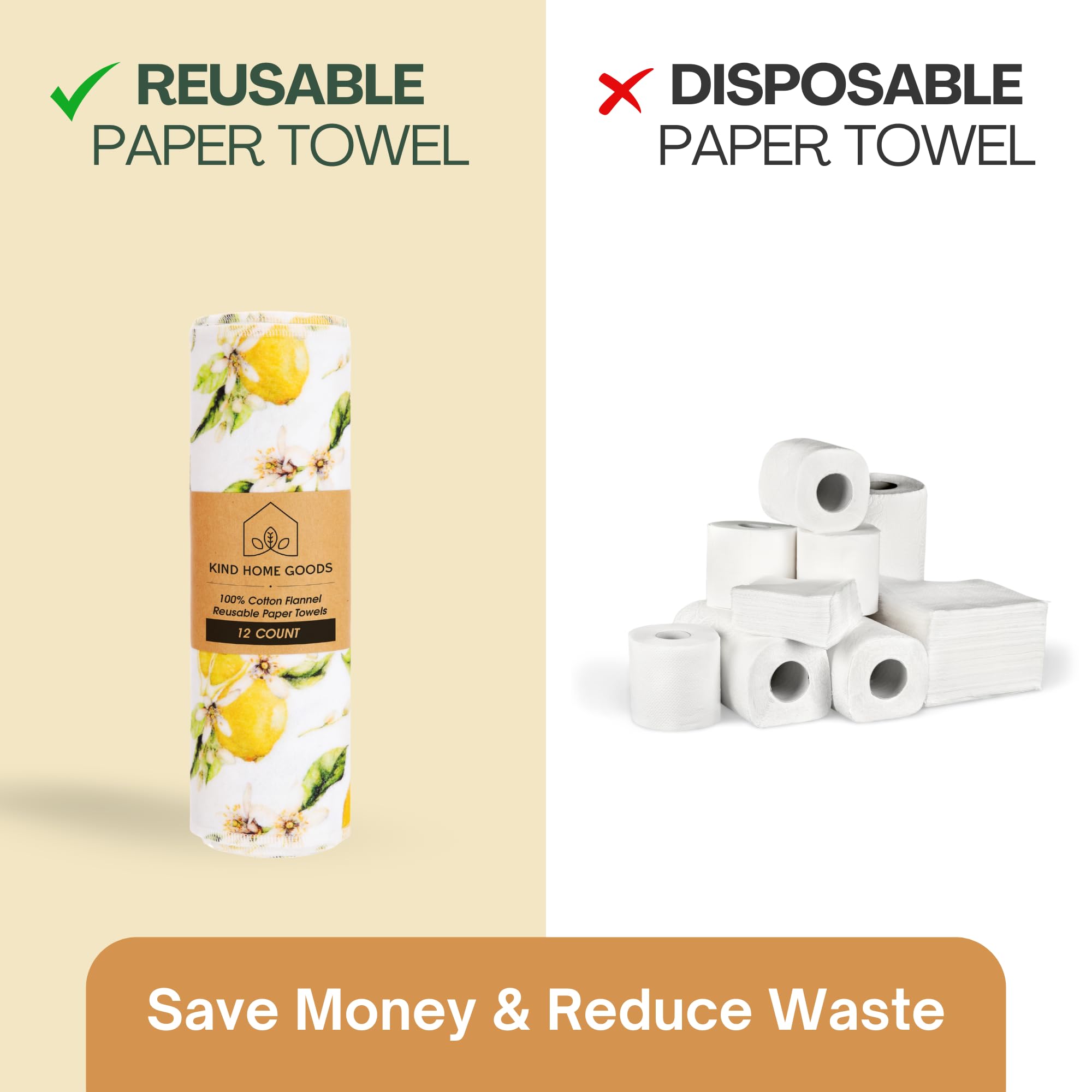 Reusable Paper Towels (12
