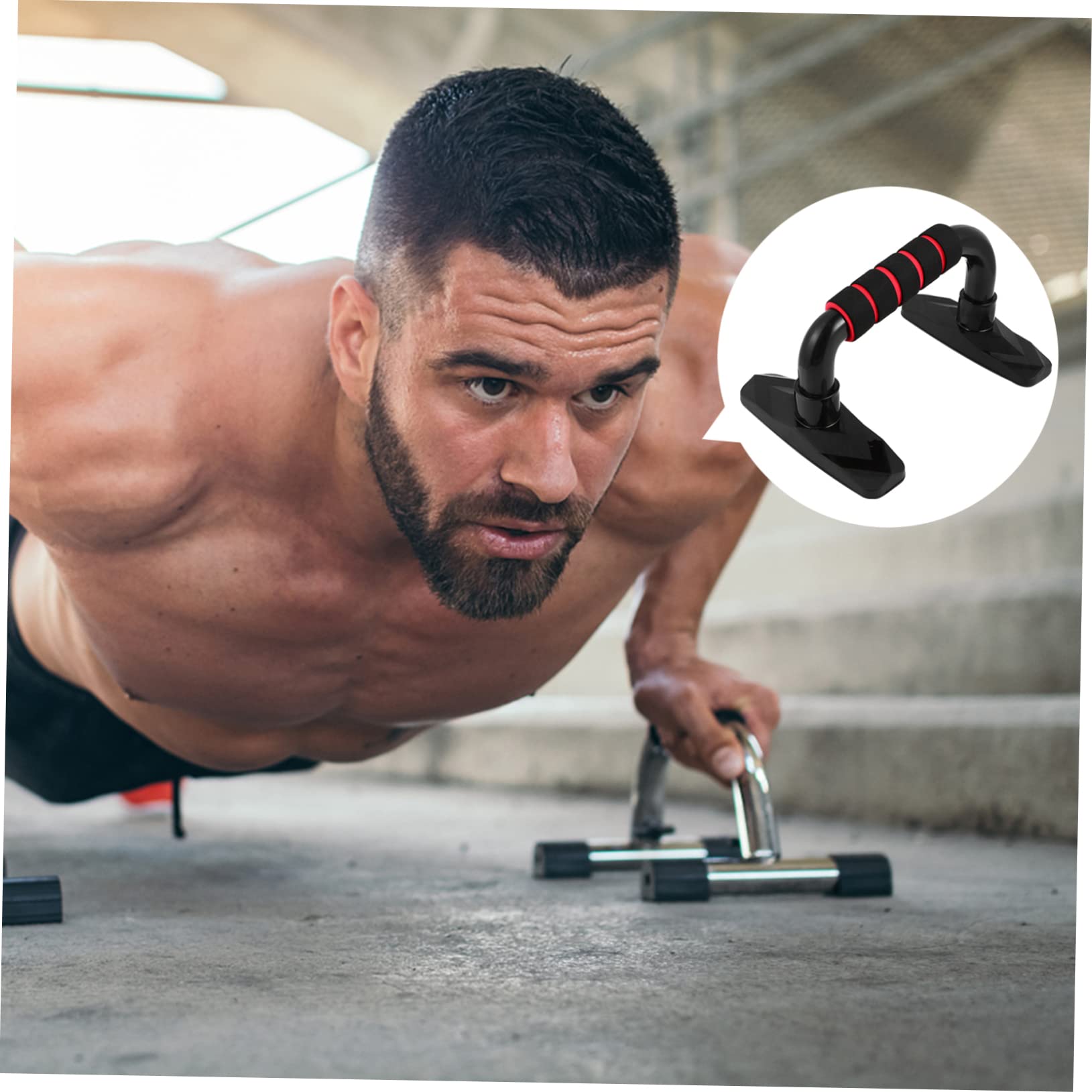 Kisangel Weighted Bars for Exercise Push-up Stand Home Fitness Equipment Arm Strength Training