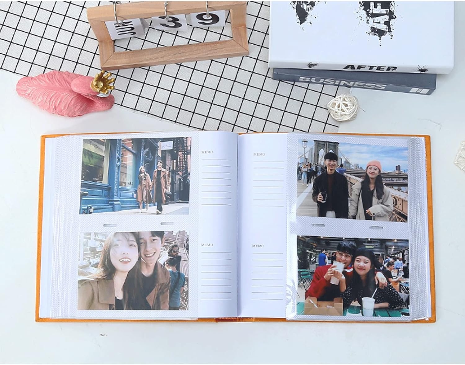 Album Album Album This Interstitial Large-Capacity Leather Velvet 200 Albums Memorial Album Home Edition Album Large Capacity Cover Photo Album (Color : 05) (5)