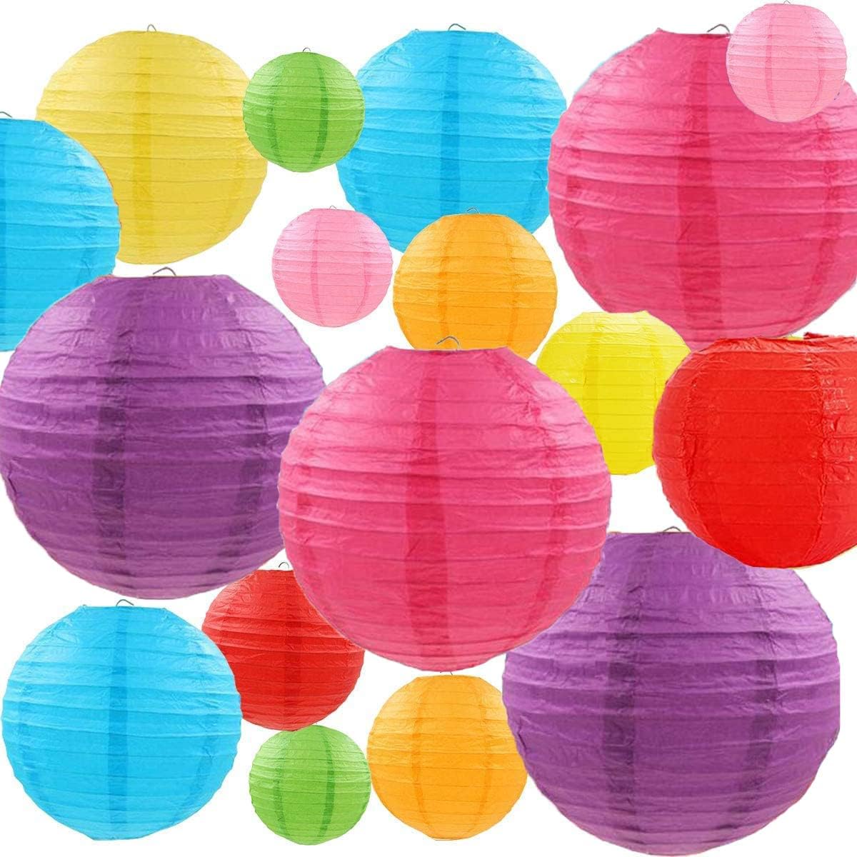 aselected 24 pcs lanternes papier