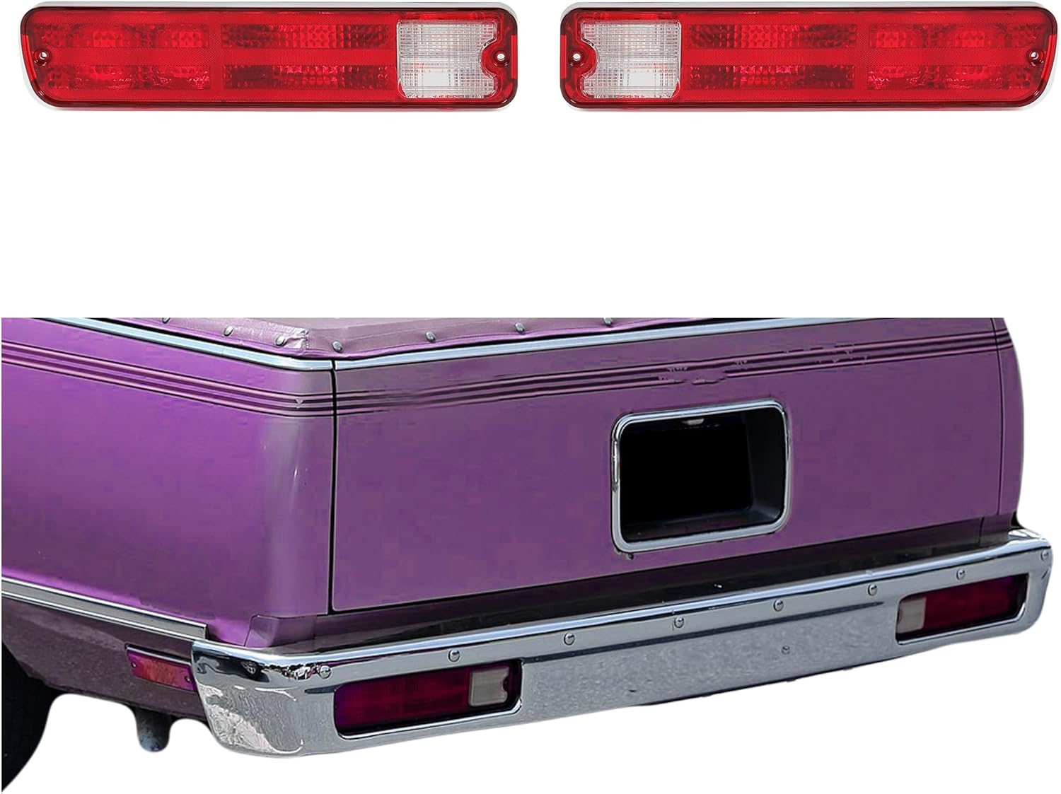 HECASA Tail Light Assembly Compatible with 19791987 Chevy