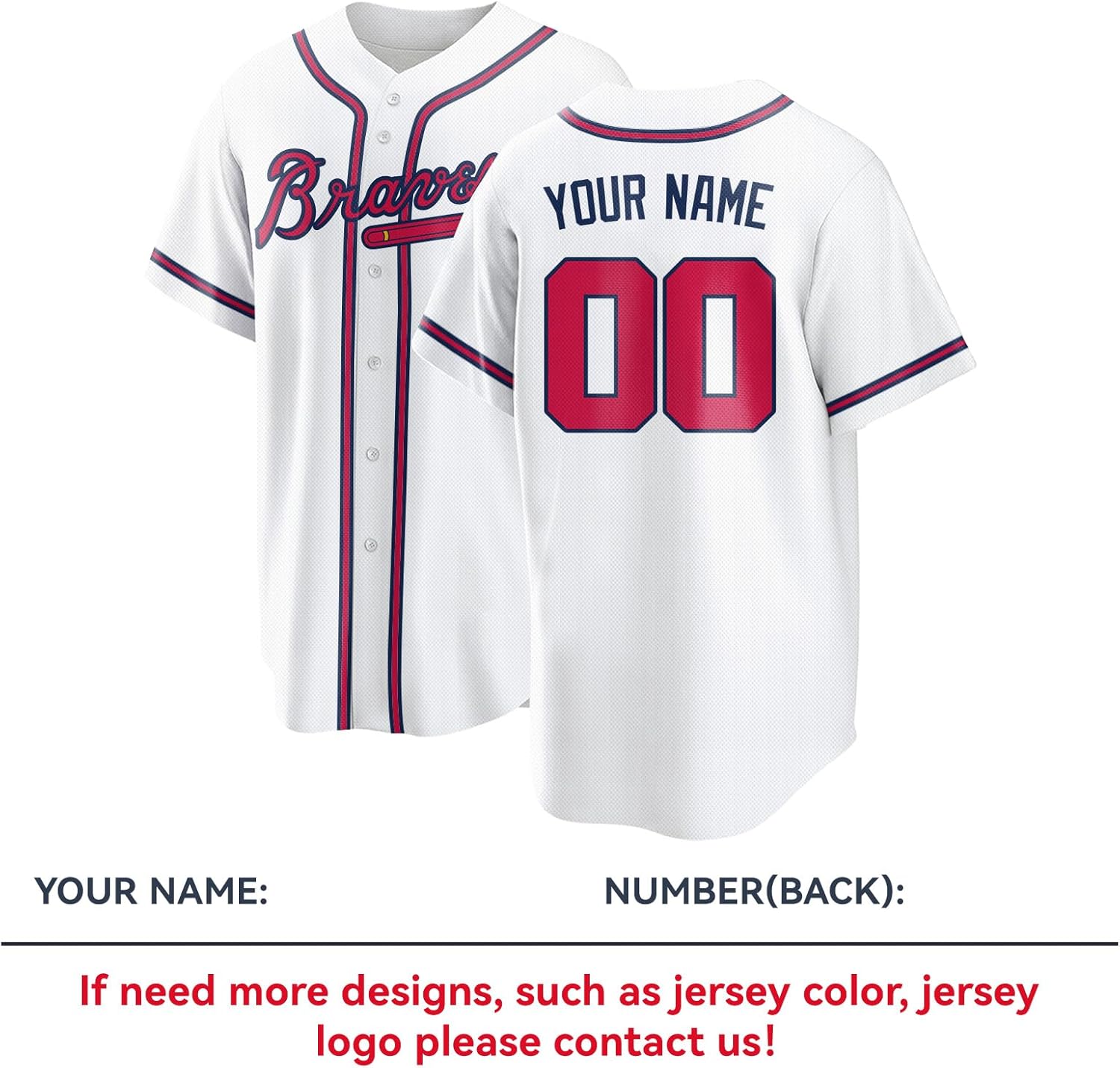 Custom Baseball Jersey for Men Women Personalized Baseball Shirts The Name Number and Logo for Sports Fans - Image 3