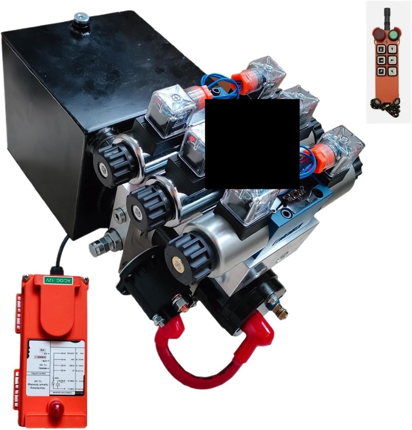 1pcs 0.8kW DC Hydraulic Power Unit (3-Way, 6-Specification), Suitable for excavators, Construction Machinery, etc.(12V)