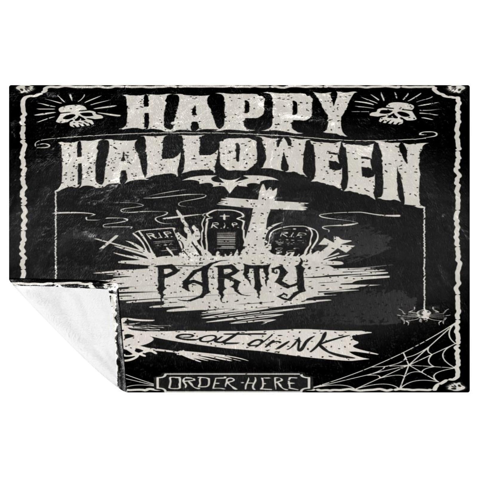Poster de fête d'Halloween chaud et isolant pour le camping et le lit