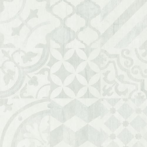 Miniatura 4 de Daltile Suelo de vinilo de lujo  0.709 x 0.709 x 0.098 in  Azulejo gris de aspecto encáustico  Capa de desgaste de 20 mil  Instalación con pegamento