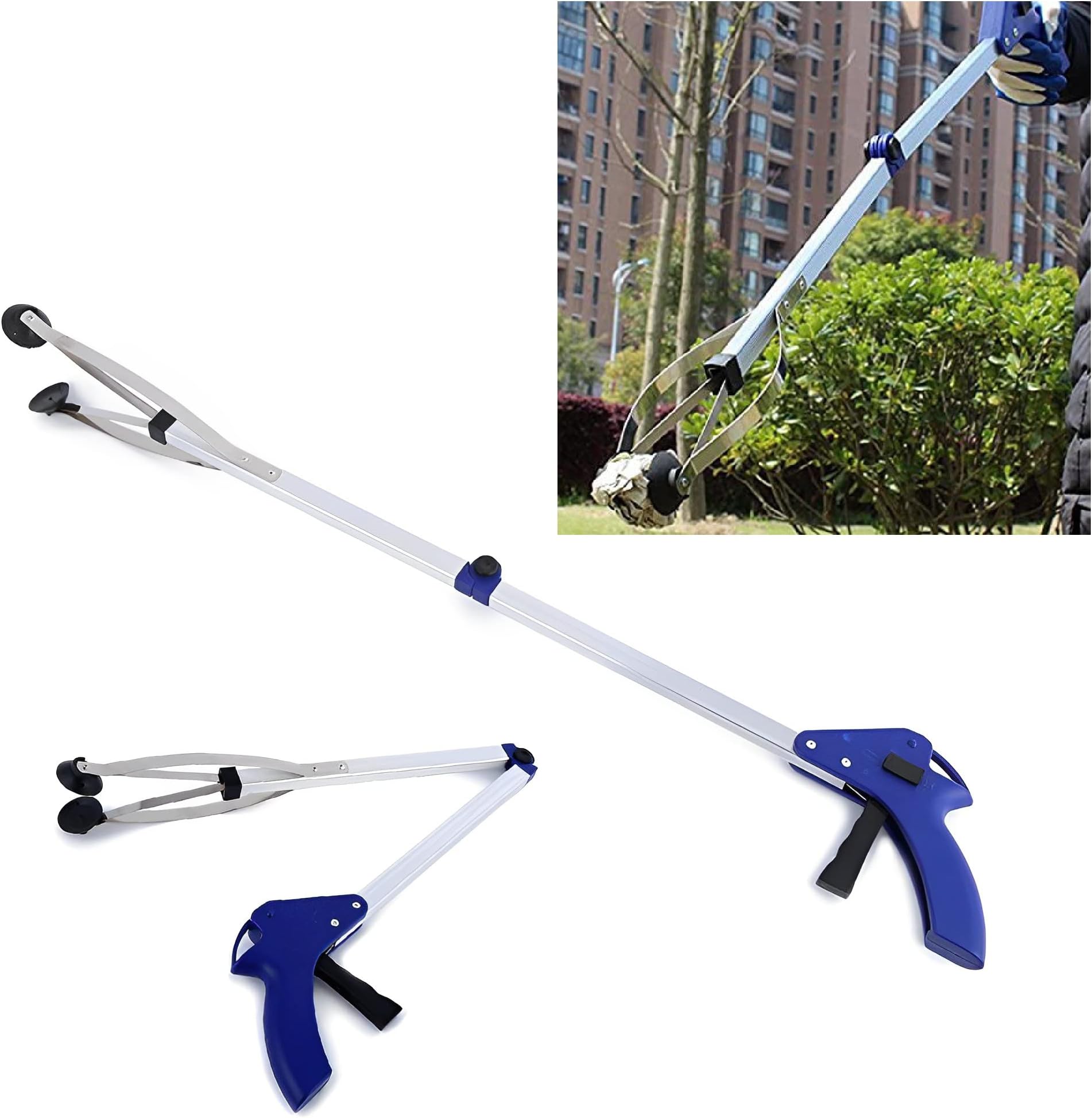 SYGA 1 Piece Extending Kitchen Picker Claw Pick Up Rubbish Helping Hand Tool Garbage Picker