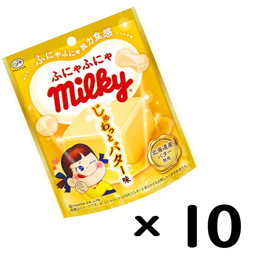 Amazon.co.jp: 不二家 ふにゃふにゃミルキー（じゅわっとバター