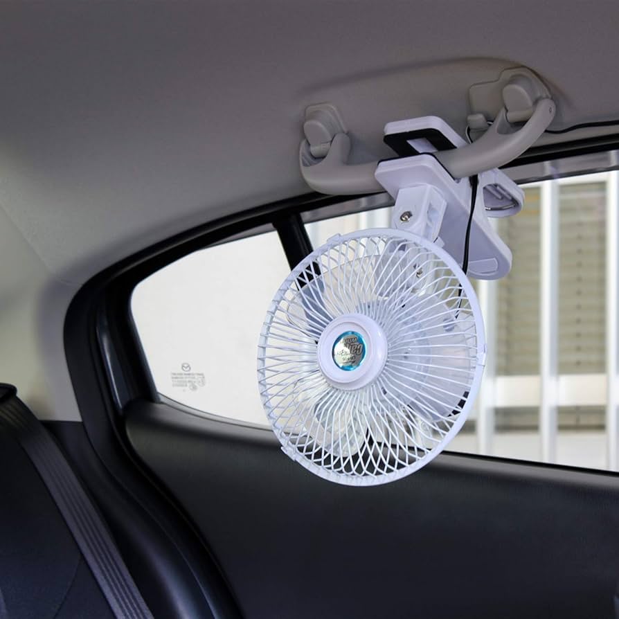 (未使用･未開封品)　メルテック カーファン(車内扇風機) ホワイト DC12V クリップ式 首振り機能付 風量2段階 Meltec CF-105 wyeba8q Amazon | メルテック(meltec) 車載用 扇風機 カーファン DC12V