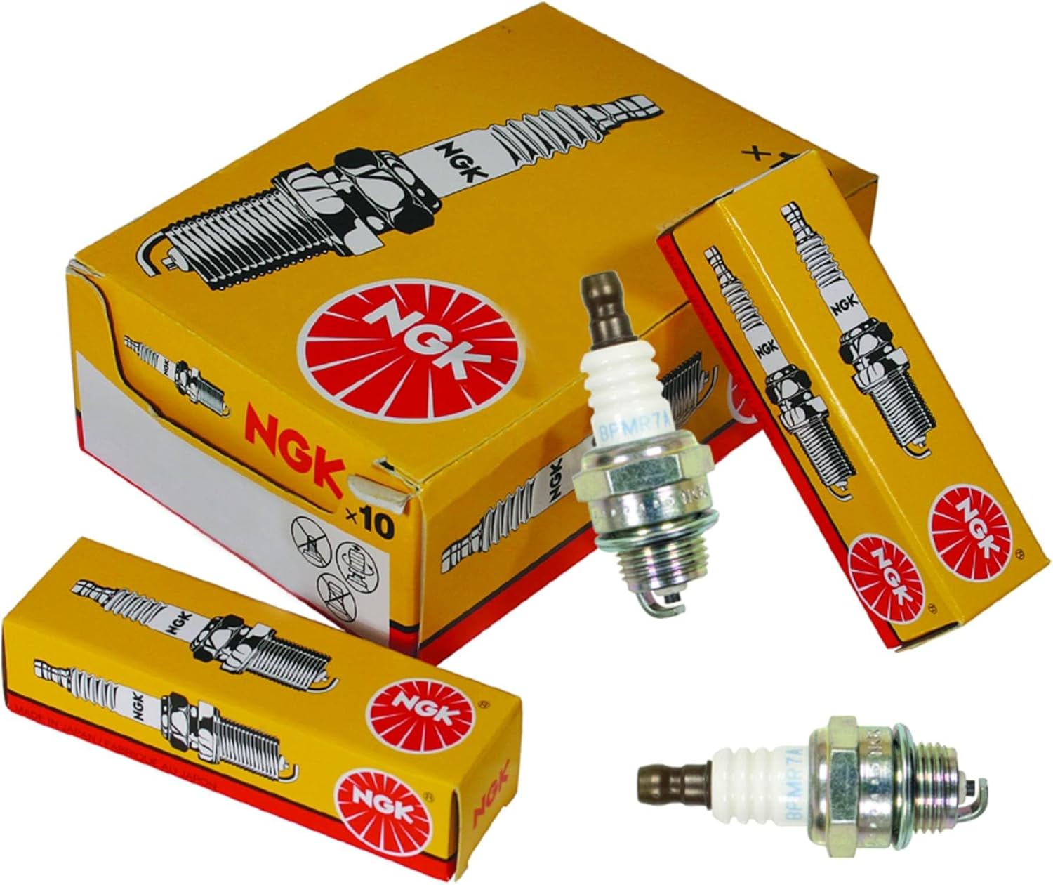 Rareelectrical Spark Plug Resistor 14Mm Pack Of 10 Compatible With Stihl Ms361 Ms362 Ms440 Ms441 Ms460 Ms461 Ms660 Ms661 Ms880 Replaces Bpmr7a 4626 Wsr6f Champion Rcj6y 859 Stens 130-540-10