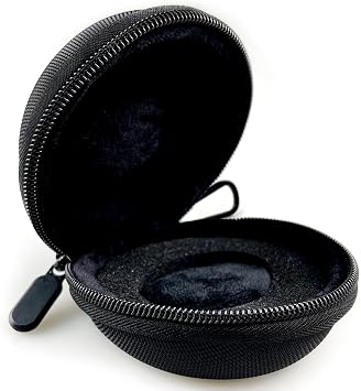 Travel Watch Case for Wristwatches & Smart Watches up to 50mm, Black Single Storage Box with Soft Velvet Lining