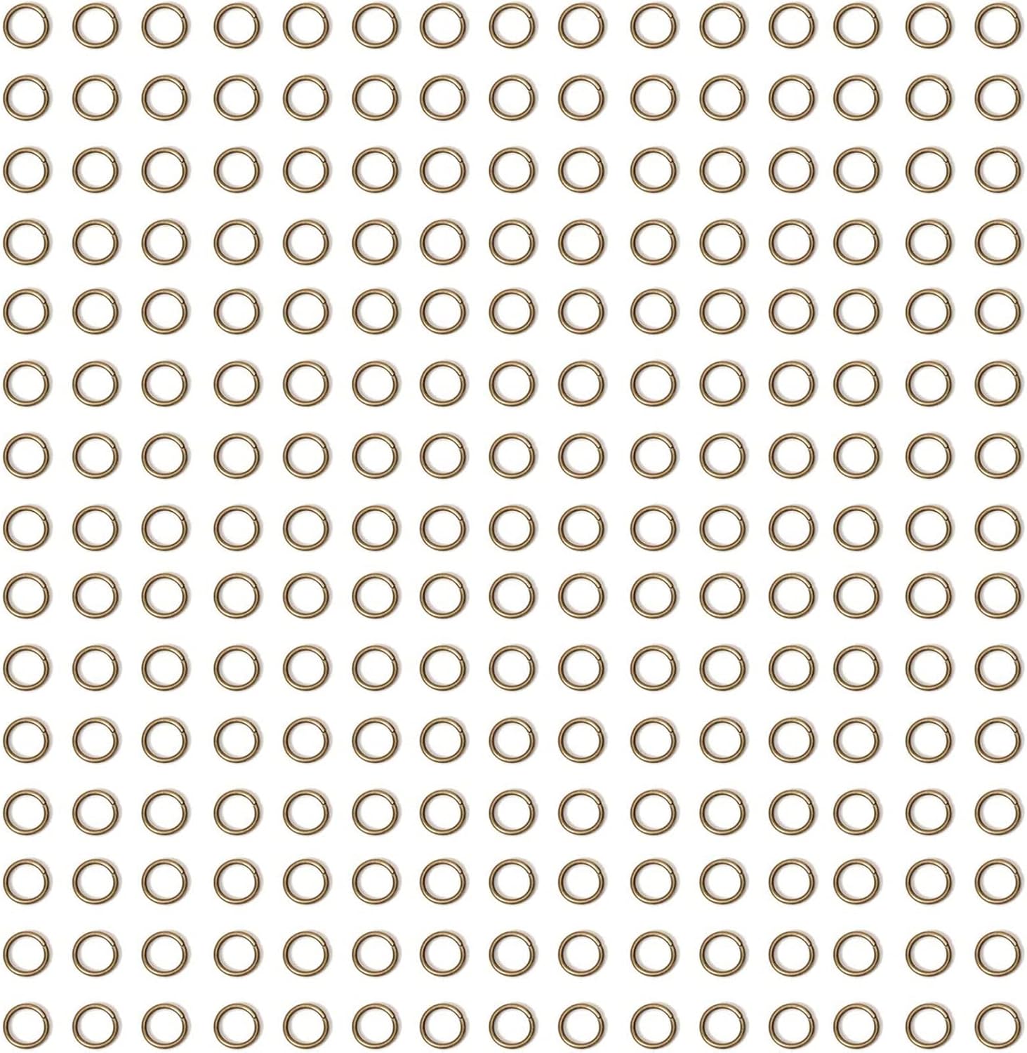 1000x 304 Strong Stainless Steel Open Split Jump Rings Connector Jewellery Findings DIY Craft Loop No Fade Silver/Yellow Gold/Rose Gold Bulk (5mm, Antique Bronze)