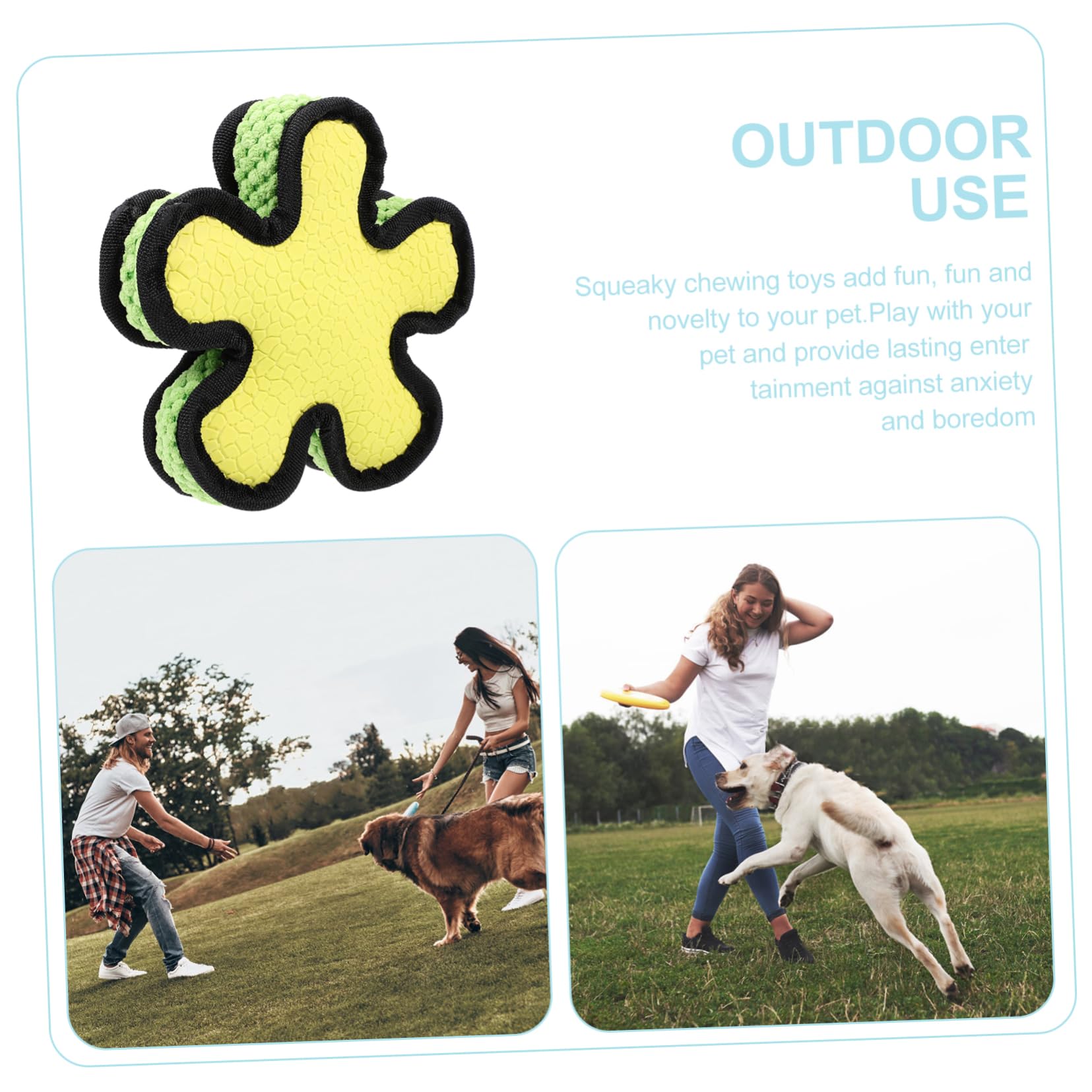 Kisangel 3piezas Juguete Interactivo para Perros Sonido Resistente Mordidas para Mascotas y Momentos De Divertido