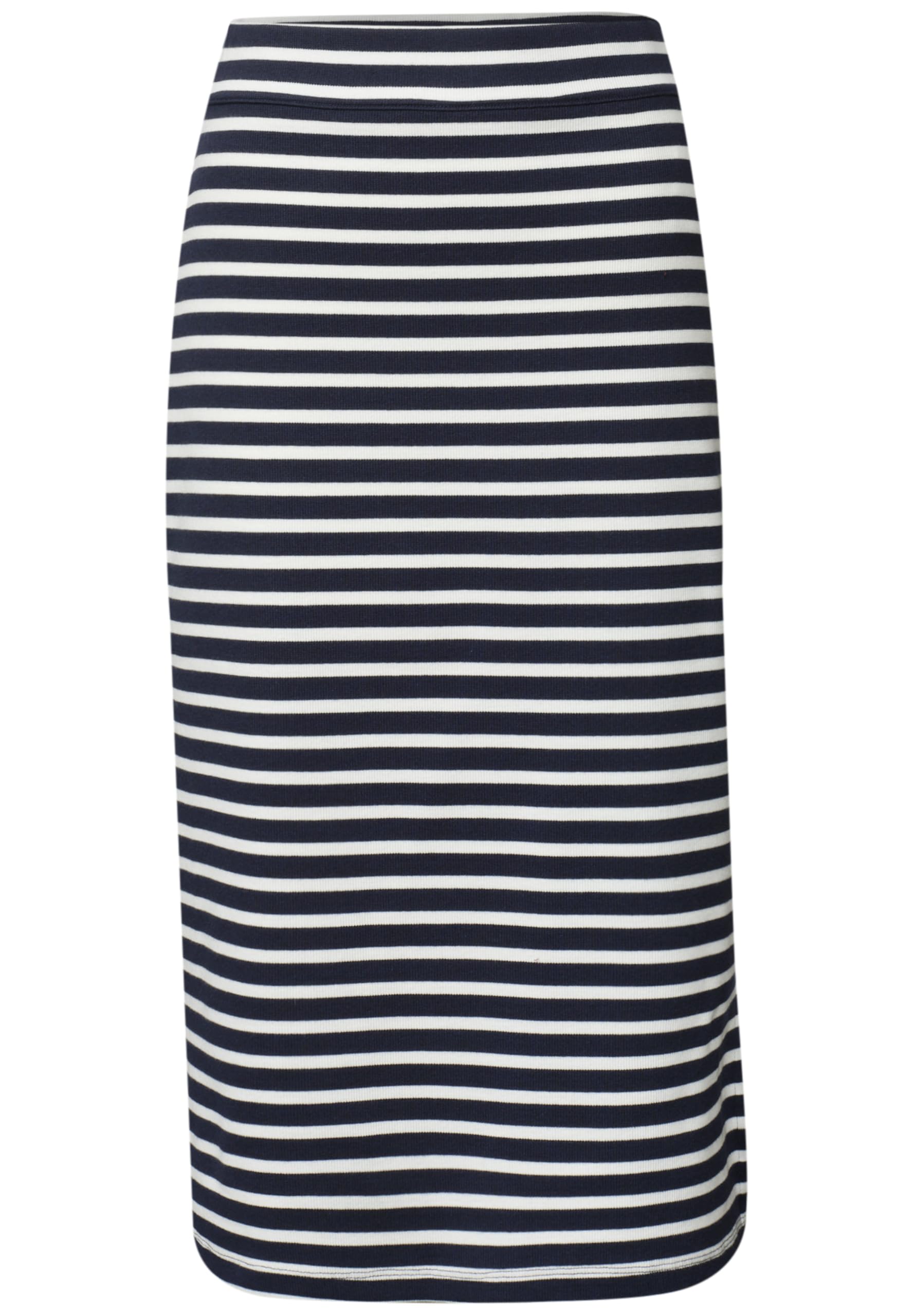 Damen Midi-Rock mit Streifenmuster
