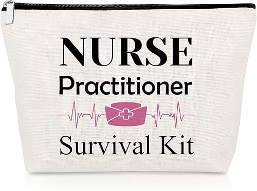 Regalos inspiradores para enfermeras bolsas de maquillaje para mujeres en entrenamiento y futuras enfermeras, bolsa de cosméticos, regalo de