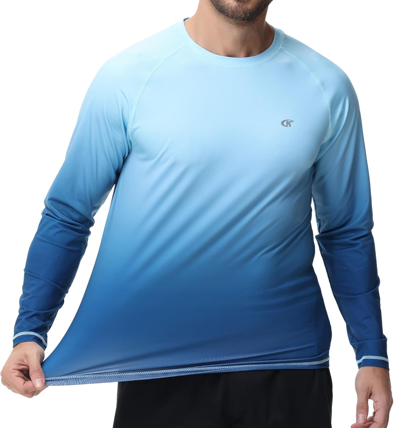 Satankud Men's UPF 50+ Rash Guard Swim Shirts Short/Long Sleeve Sun Protection Summer Beach Hawaiian T-Shirt - Image 4