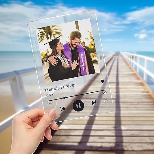 Miniatura 7 de PixArts - Cubierta de álbum personalizada con placa de canción acrílica, regalos de cumpleaños para mejor amigo, regalos para San Valentín, Navidad,