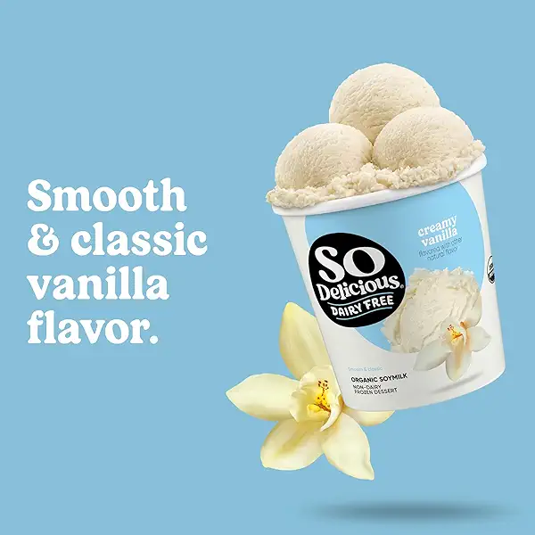 So Delicious Dairy Free Soymilk Creamy Vanilla Frozen Dessert, 32 oz 4