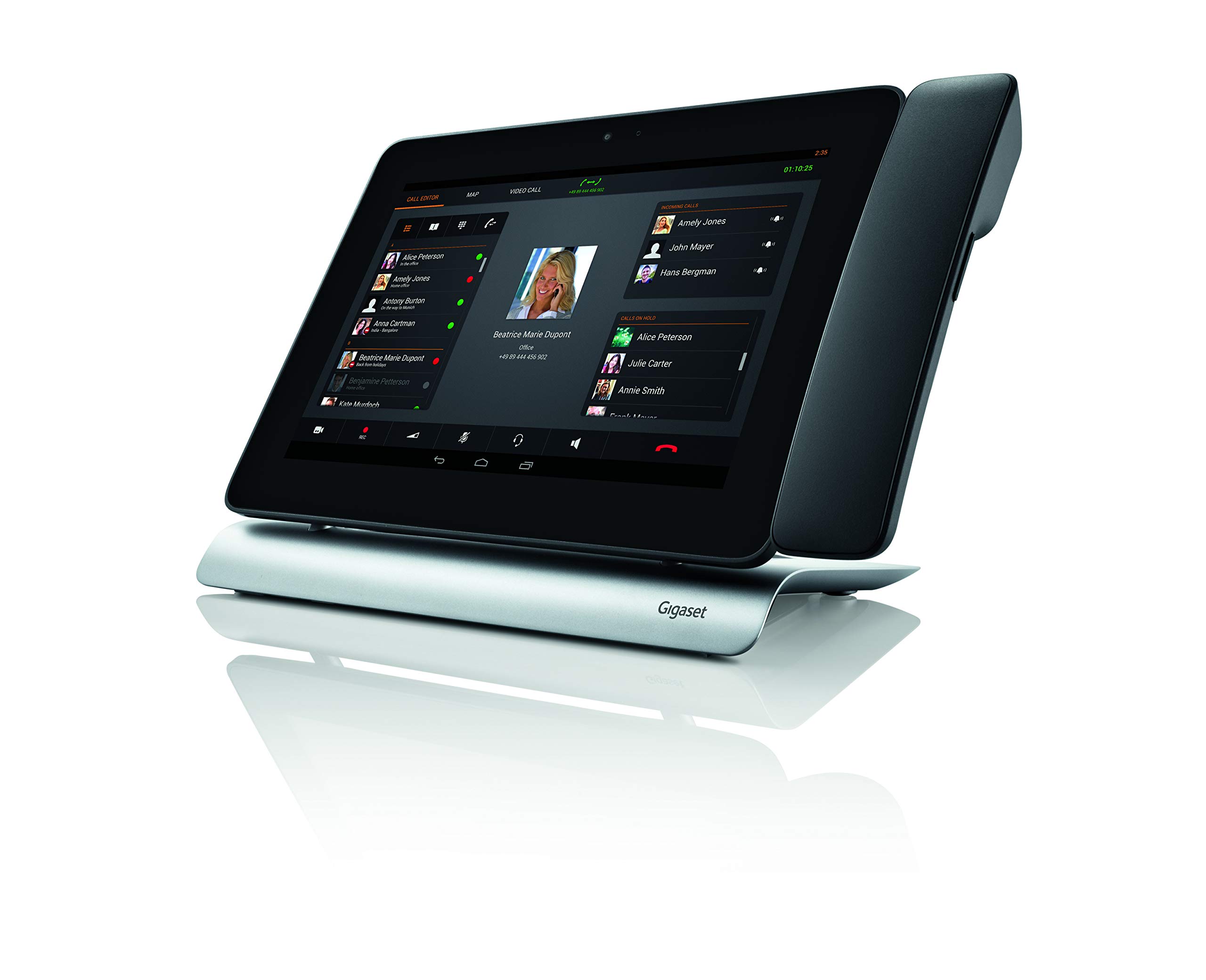 Gigaset Maxwell 10S telefono IP Nero, Argento Cornetta wireless 12 linee Wi-Fi [Spagna]