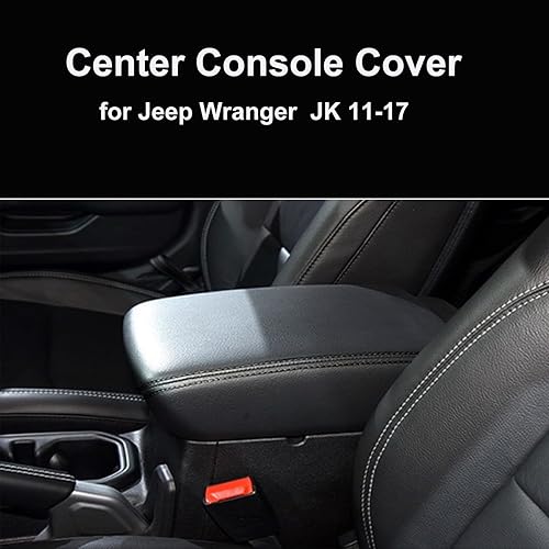 Miniatura 6 de Funda para reposabrazos de consola central para Jeep Wrangler JK 2011-2017, impermeable, accesorios para el interior del automóvil, almohadilla