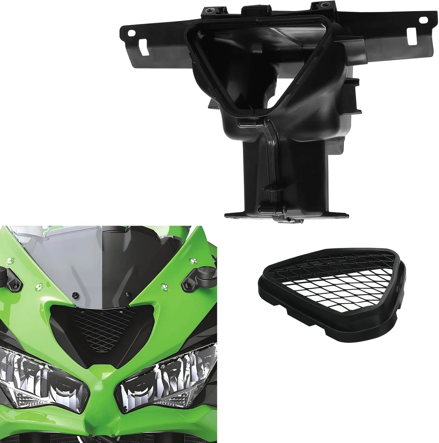 LED ヘッドライト バイク用ヘッドライト＆エアダクトフェアリング