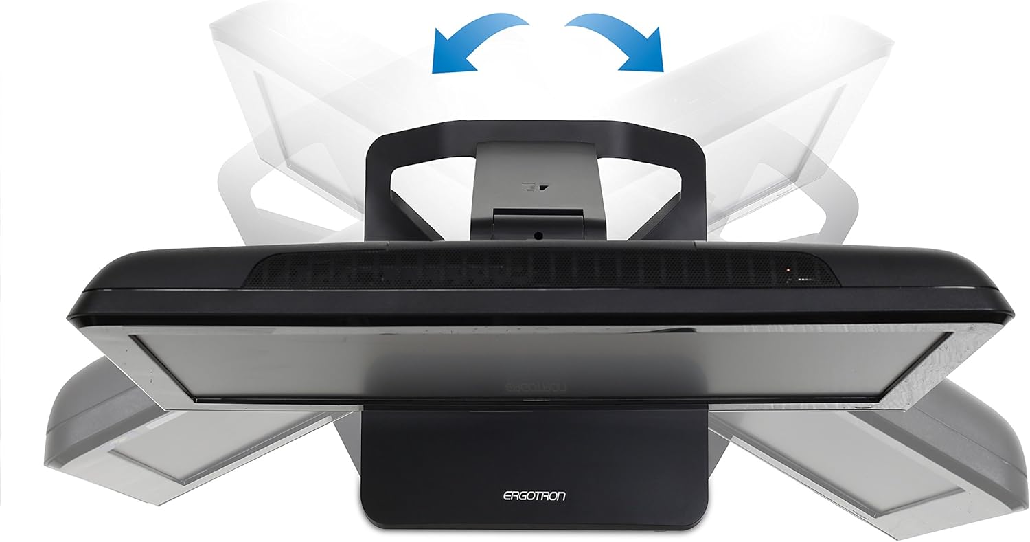 Ergotron – Neo-Flex Touchscreen Elevated Monitor Stand for Desk – for Touchscreen All-in-One Desktop Computers up to 27 inches, 0 to 24 lbs – Black