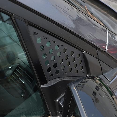 Miniatura 4 de Ajuste para Honda Pilot 2015 2016 2017 2018 2019, aleación de aluminio, panel decorativo de panal, ventana de puerta trasera, panel decorativo de