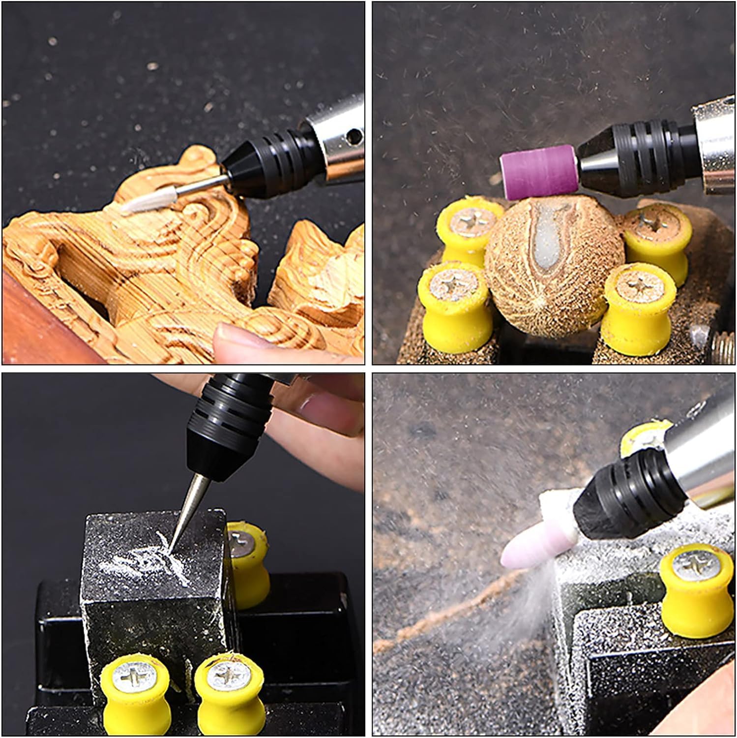 Engraving Pen Portable Electric Engraving Tool Kit, Rechargeable Engraver Machine for Metal Glass Wood Leather Jewellery Carving Drilling Lettering