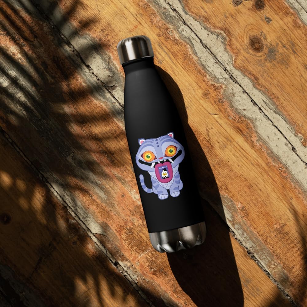 K-Pop Demon Hunters Derpy Tiger - 17 oz Stainless Steel Water Bottle -Officially Licensed