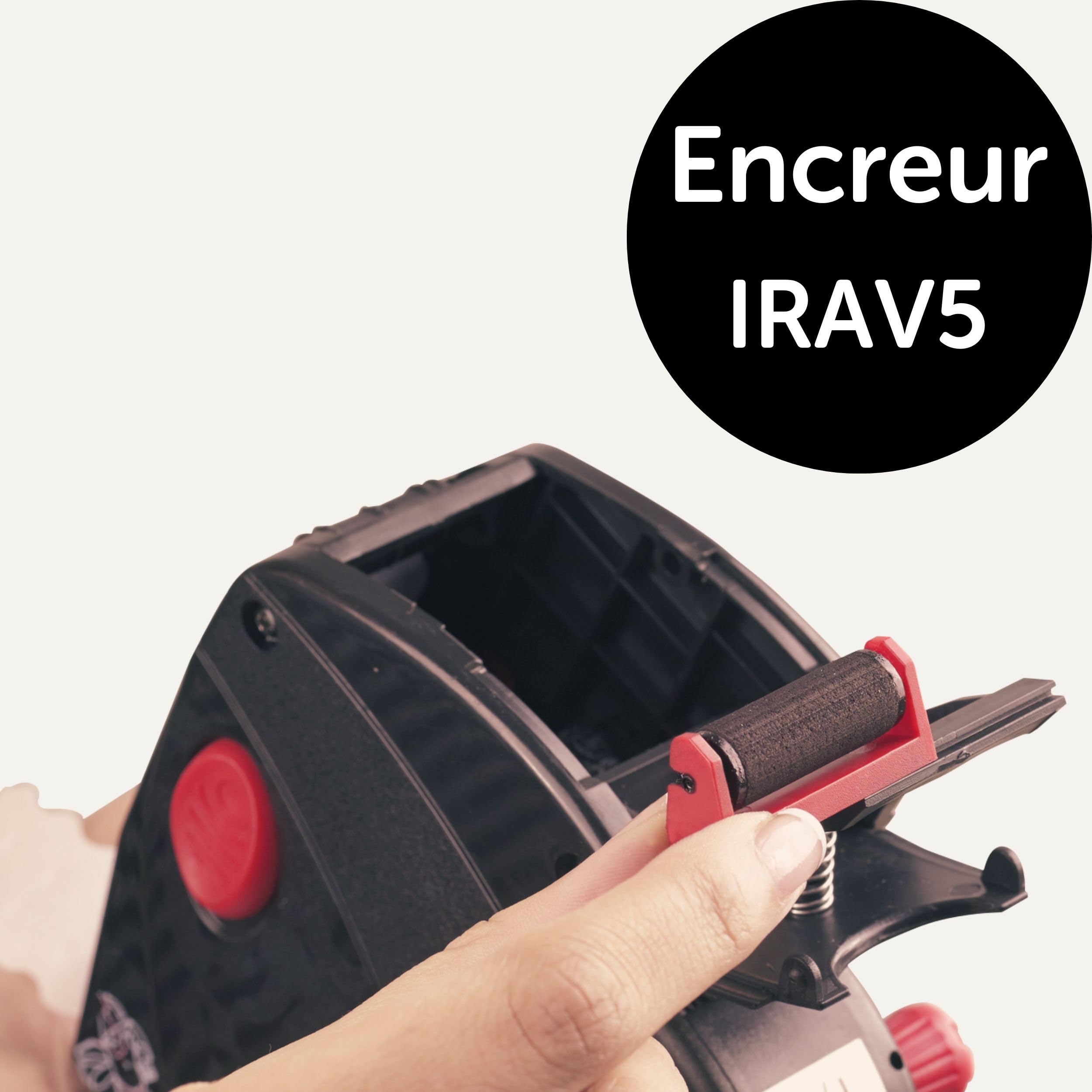 AVERY - Pince à étiqueter 2 lignes (10+8 caractères)+ 1 rouleau encreur et 1 rouleau de 1200 étiquettes (26 x 16 mm)