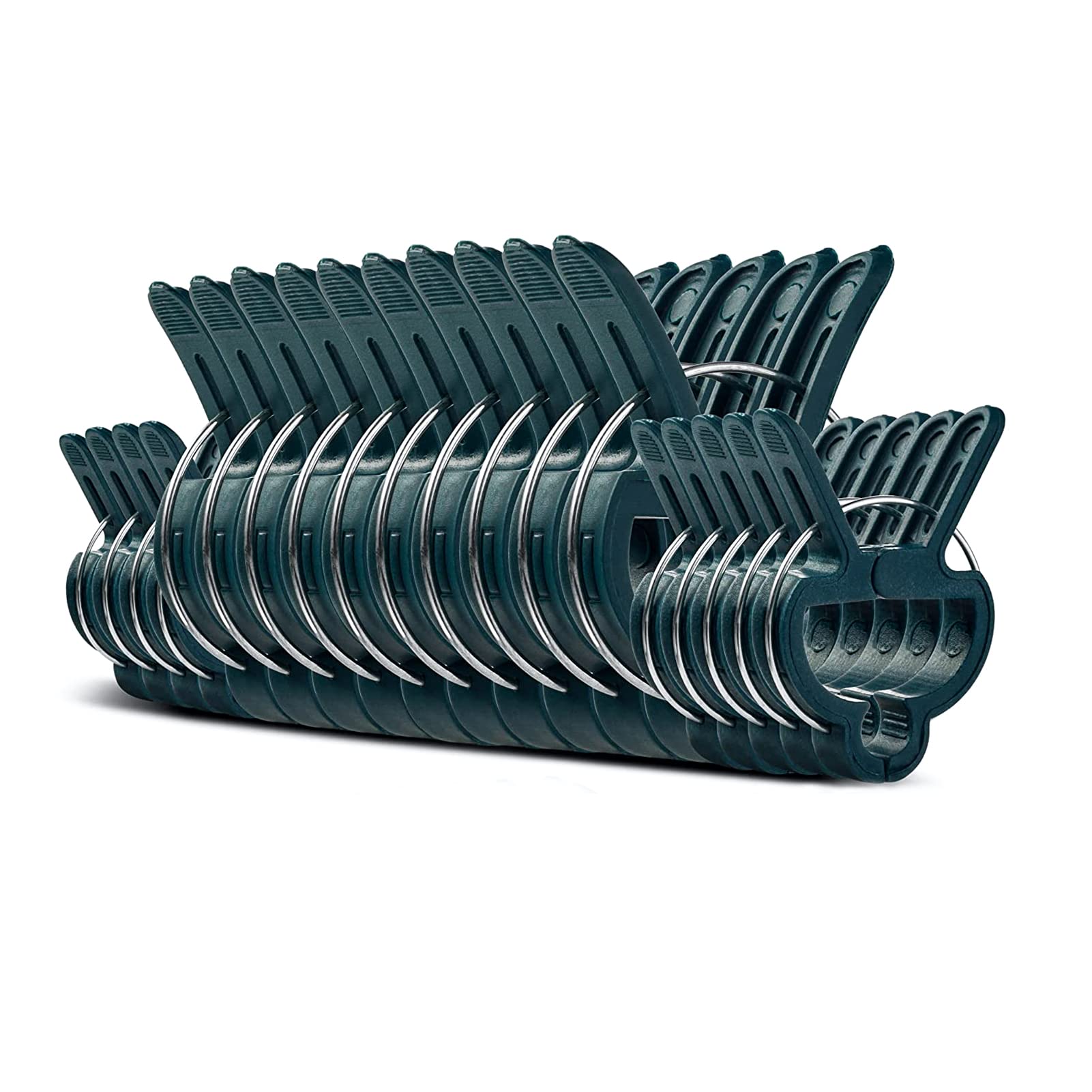 HOMEANING 20 PCS Garden Plant Clips, 2 Sizes Adjusting Gardening Plant, Flower Lever Loop Gripper Clips,Garden Support for Supporting Stems of Flower Vine Vegetables Tomatoes Climbing