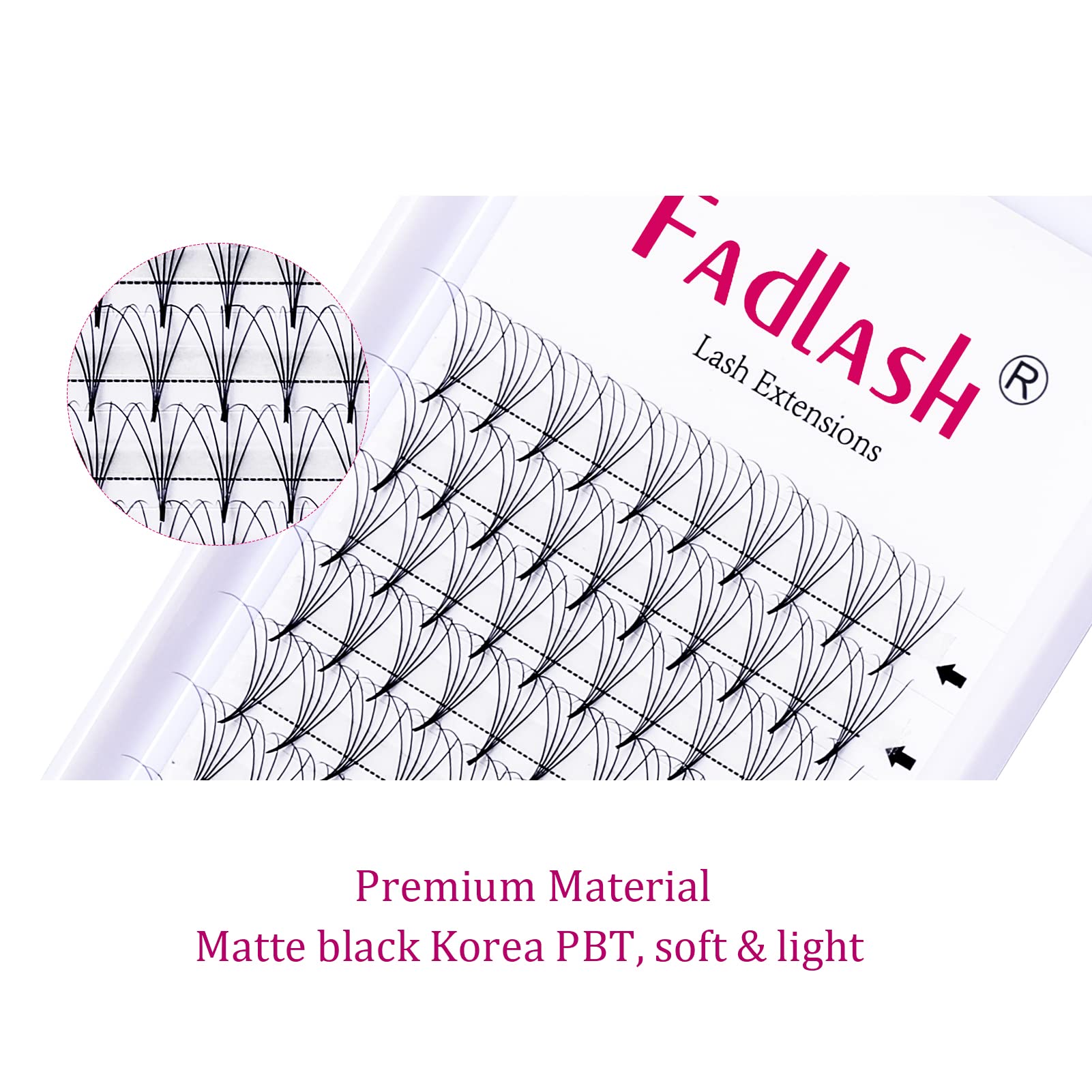 Volumen Ruso 10D 0.07mm C Curl 15mm Prefabricados Extensiones de Pestañas Volume Lashes Extension Ruso Pestañas — view 185