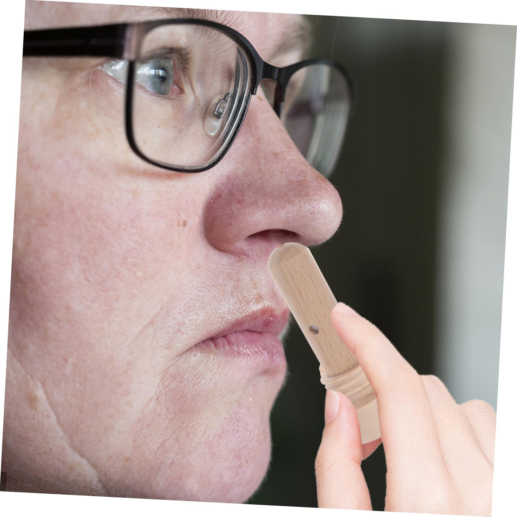 SOESFOUFU Wooden Nasal Tube Essential Oil Impact-Resistant Easy to Clean Practical for Daily Use
